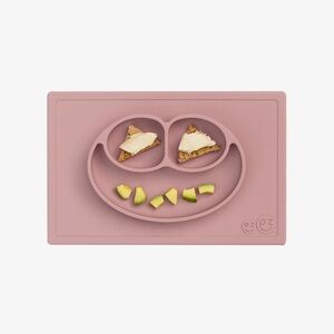 EZPZ Kids Silicone Smiley Placemat - Dusty Pink - NWT